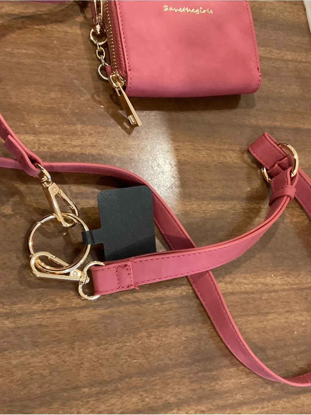 Save The Girls rose crossbody